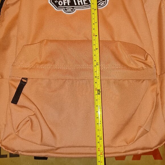 VAN Off The Wall Pink REALM BACKPACK  School Book Laptop Bookbag ROSE DAWN/BLACK - Picture 4 of 12